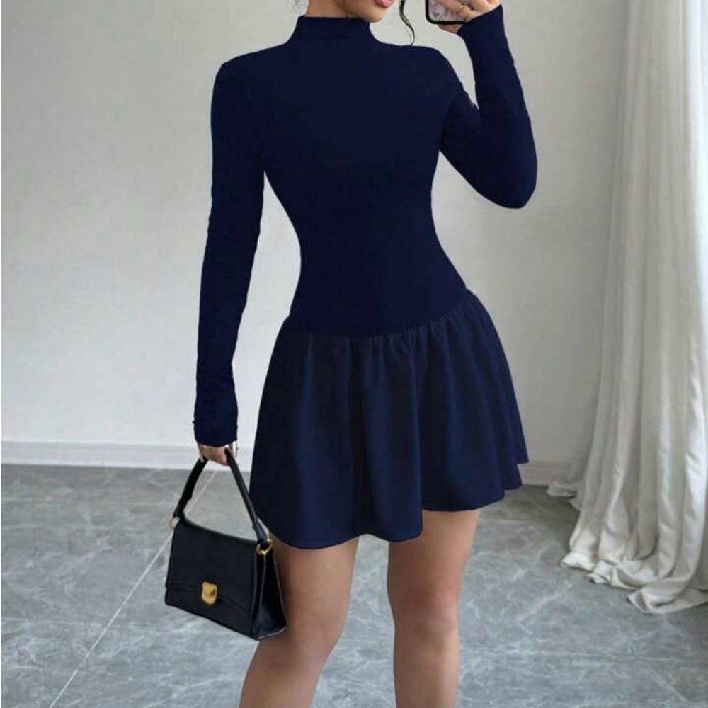Navy mini dress